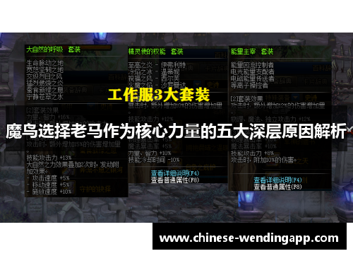 魔鸟选择老马作为核心力量的五大深层原因解析